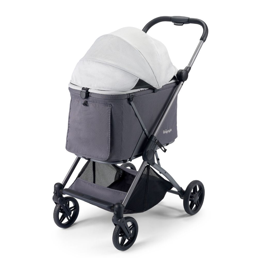 Ibiyaya Maxi Deep Carriage Pet Stroller, Twin Grey