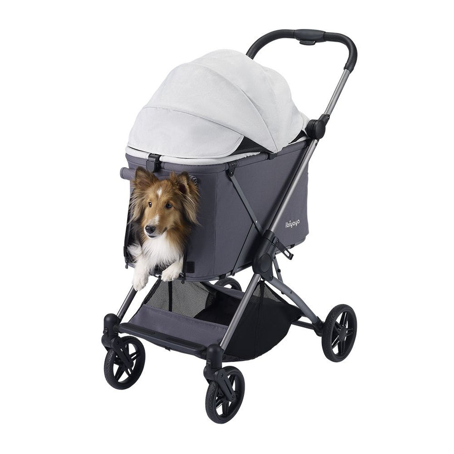 Ibiyaya Maxi Deep Carriage Pet Stroller, Twin Grey