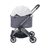 Ibiyaya Maxi Deep Carriage Pet Stroller, Twin Grey