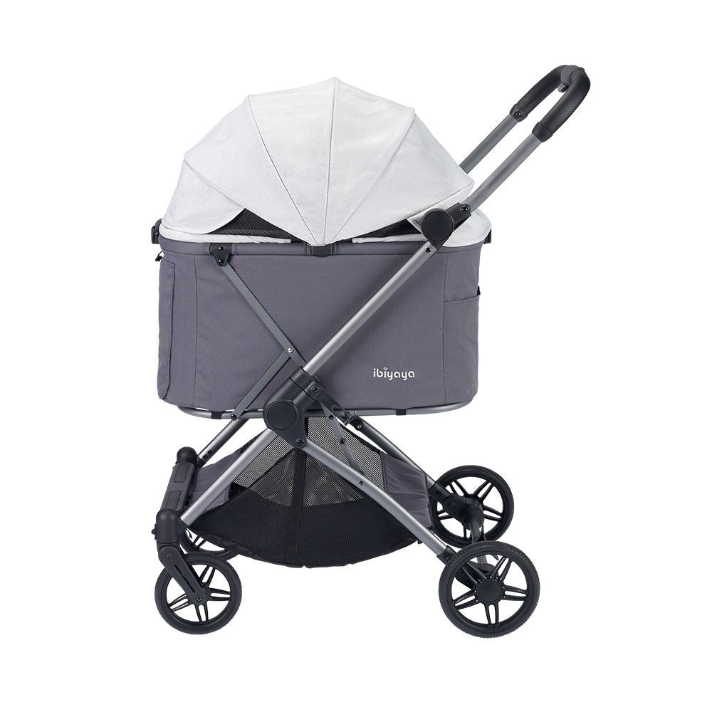 Ibiyaya Maxi Deep Carriage Pet Stroller, Twin Grey
