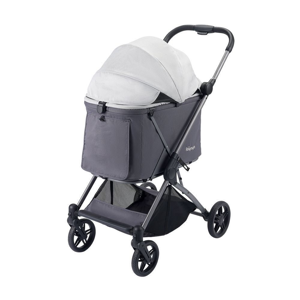 Ibiyaya Maxi Deep Carriage Pet Stroller, Twin Grey