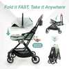 Ibiyaya Tinker Small Detachable Pet Stroller, Sage Green