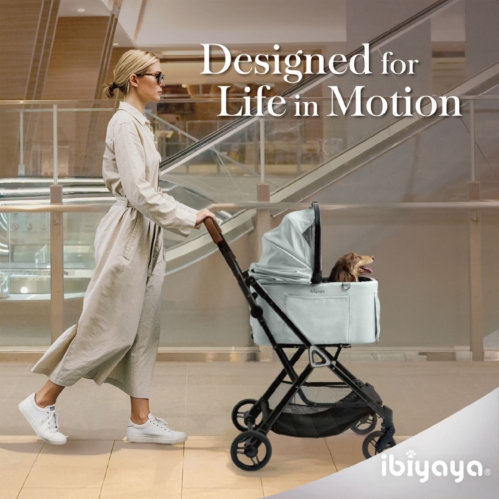 Ibiyaya Tinker Small Detachable Pet Stroller, Sage Green
