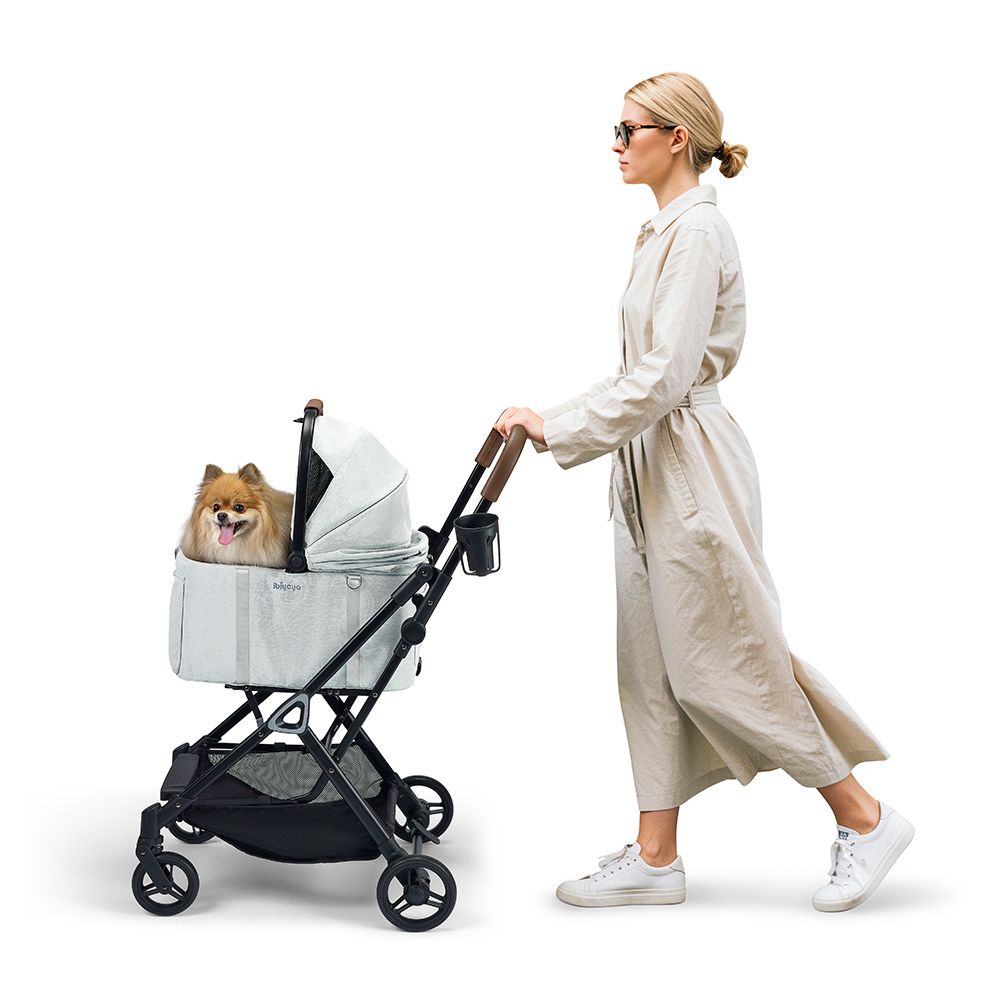 Ibiyaya Tinker Small Detachable Pet Stroller, Sage Green