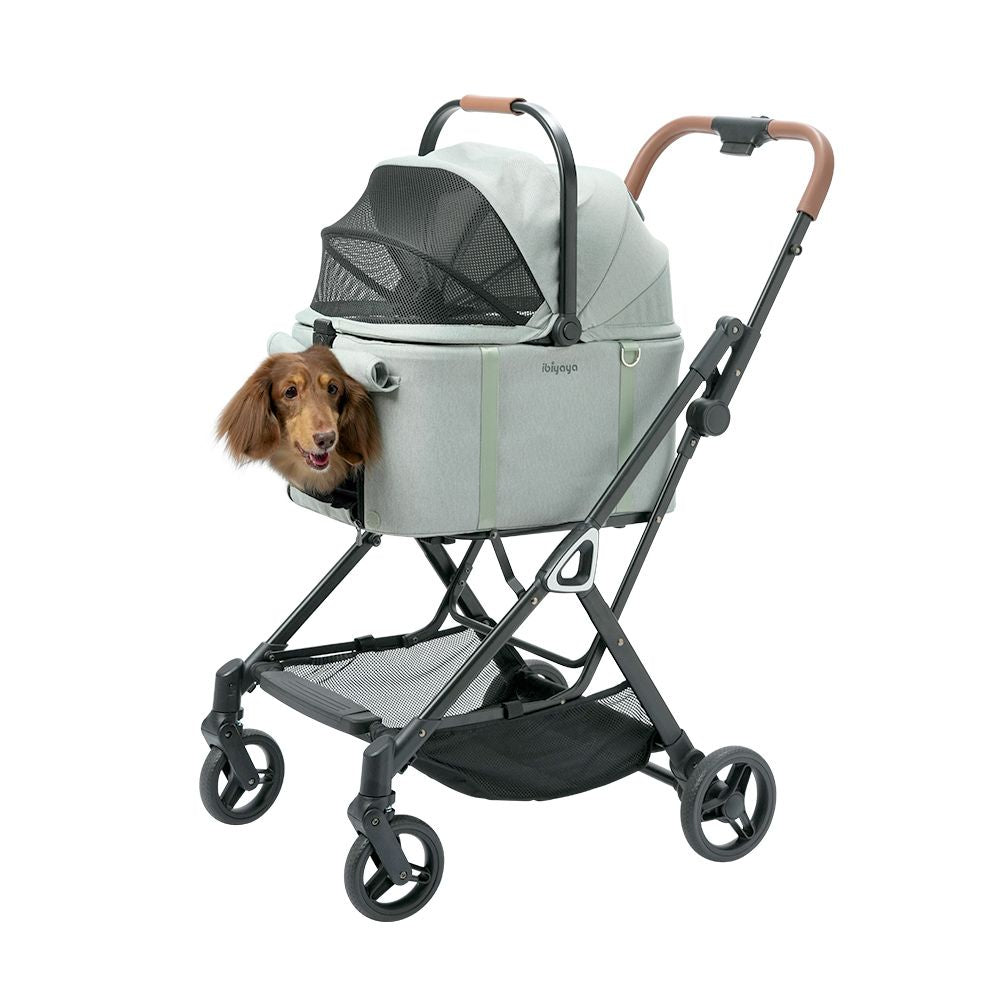 Ibiyaya Tinker Small Detachable Pet Stroller, Sage Green