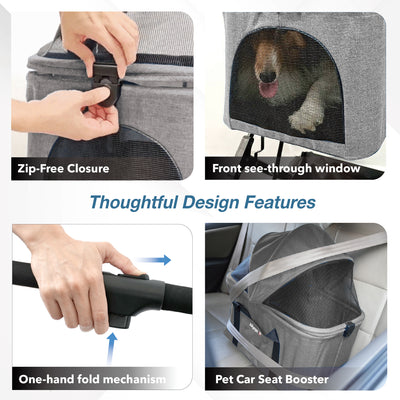 Ibiyaya Travois Tri-Fold Pet Travel System, Bronze Green