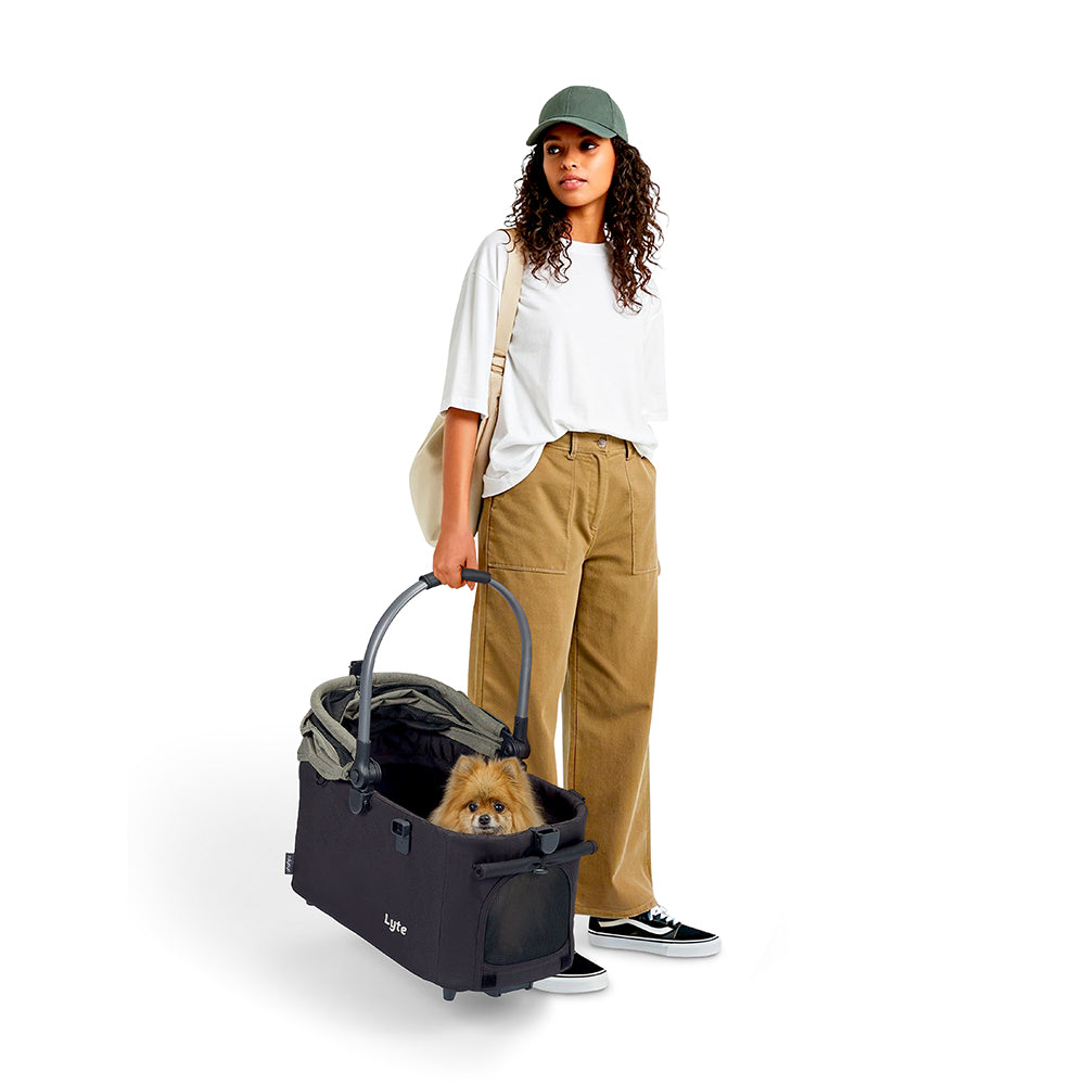 Ibiyaya Lyte 3-in-1 Detachable Pet Stroller, Pickle Green