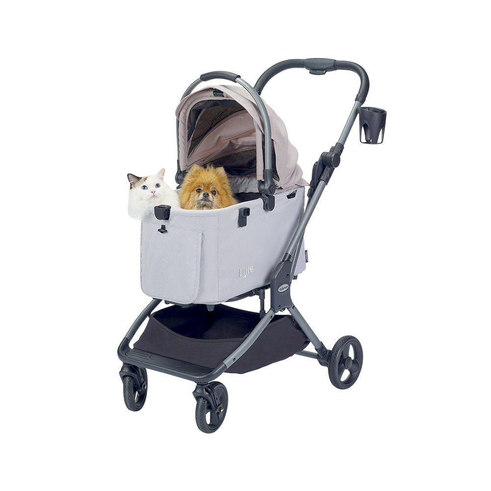 Ibiyaya Lyte 3-in-1 Detachable Pet Stroller, Dusty Apricot