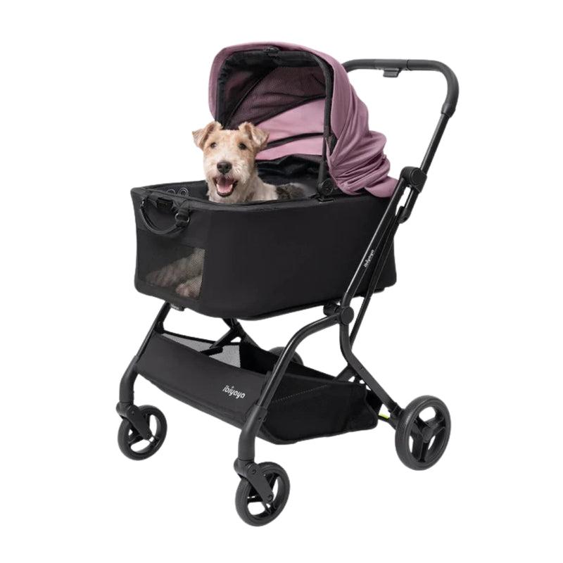 Ibiyaya HUE-GO Detachable Pet Stroller & Capsule, Dusty Pink