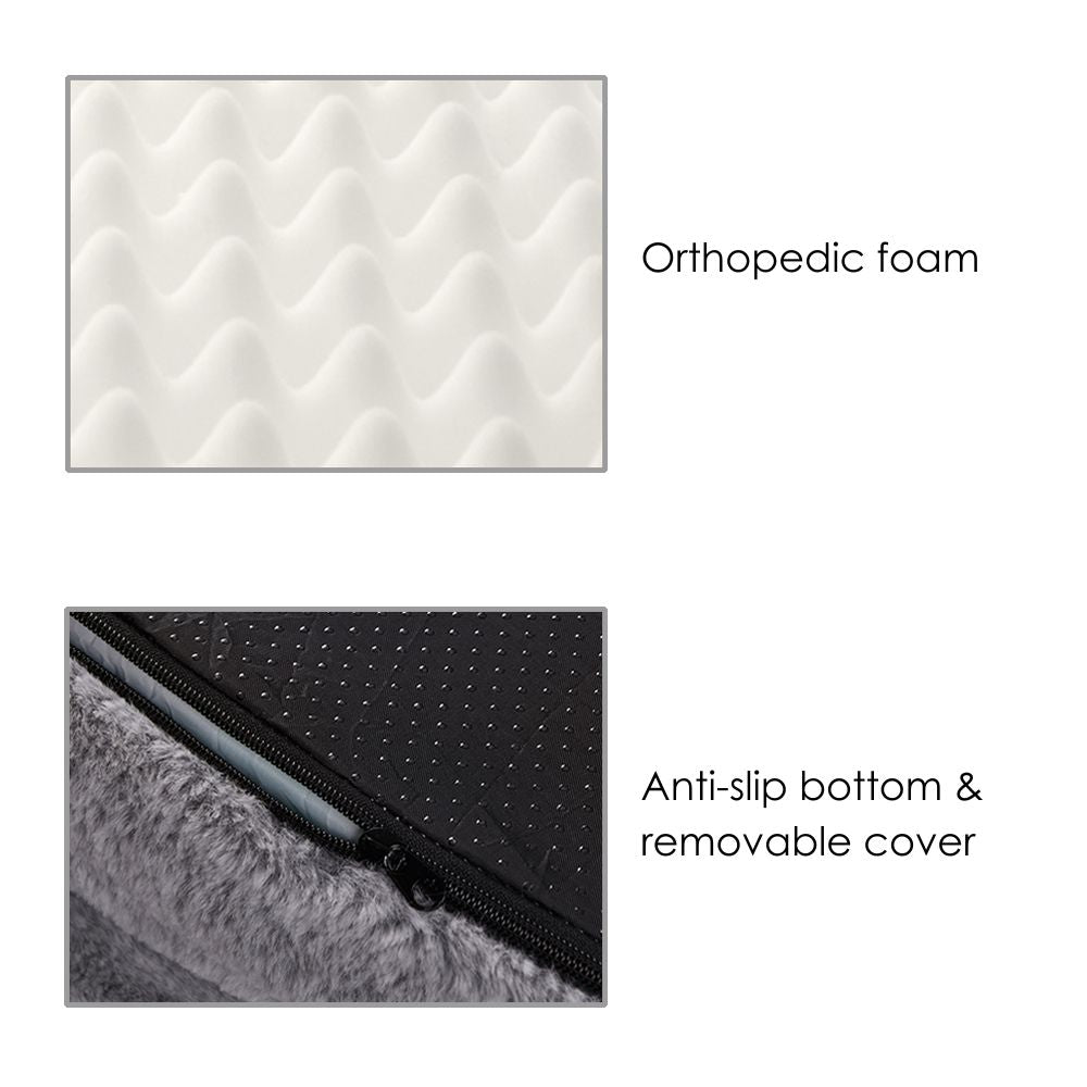 Comfort Plus Human Dog Bed, Light Grey