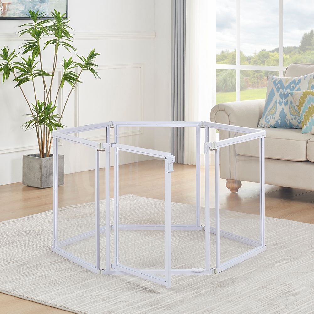 Clear Panel Pet Gate and Playpen