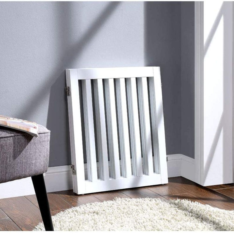 Three Panel Freestanding Dog Gate, White