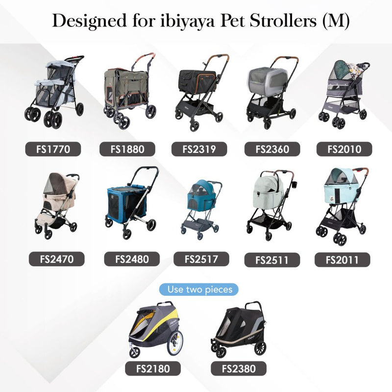 Ibiyaya All Season Pet Stroller Cushion Set, Earthy Brown
