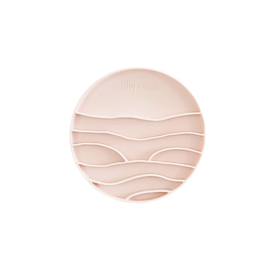 Lick Mat Insert for Ceramic Dog Bowl, Rose Quartz