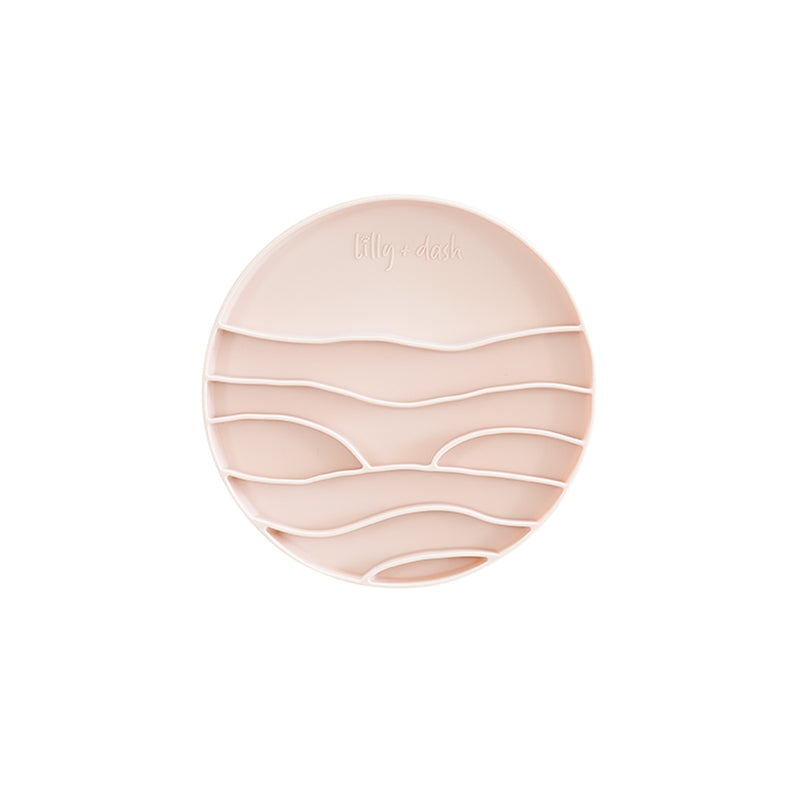 Lick Mat Insert for Ceramic Dog Bowl, Rose Quartz