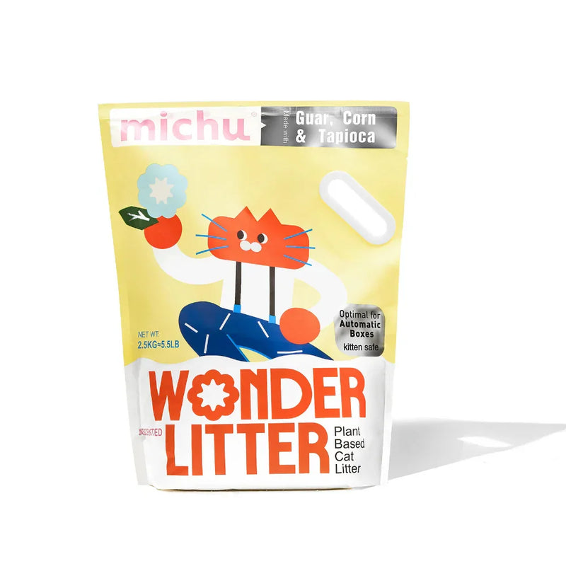 Michu Wonder Litter Plant-Based Auto Litter Box Friendly | Unscented