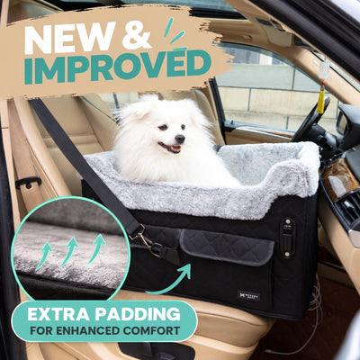Elevated Dog Car Seat Black | Medium