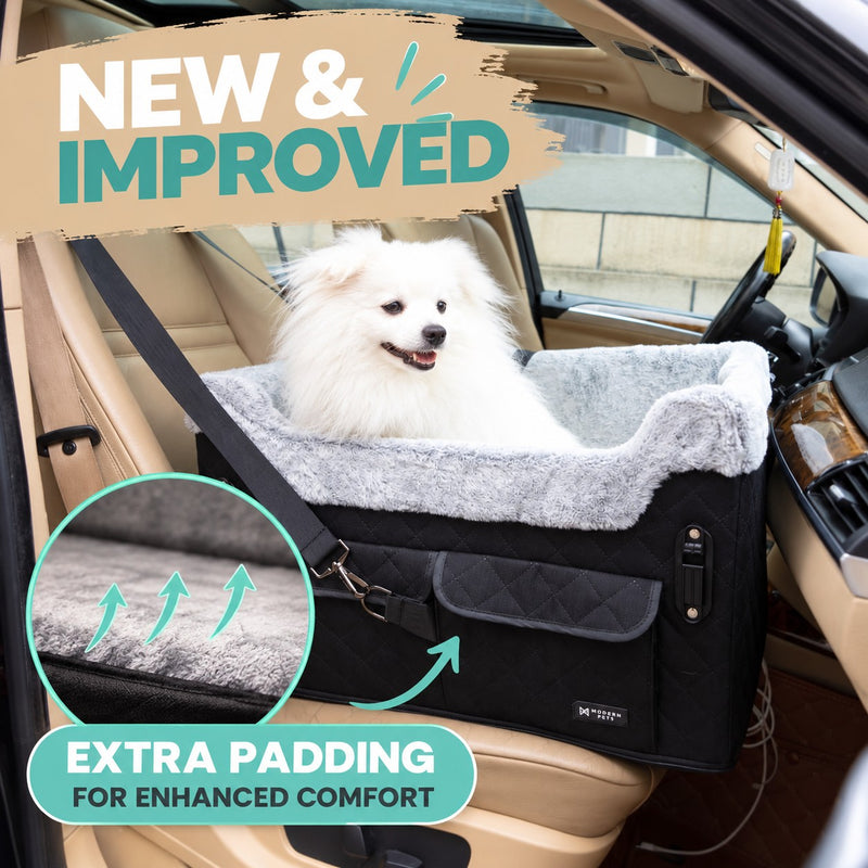 Elevated Dog Car Seat Black | Medium