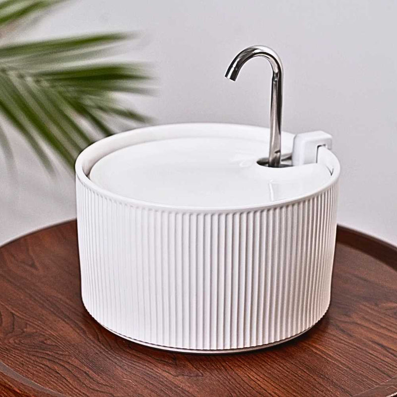 Ecoflow Ceramic Cat Water Fountain | Plug-In
