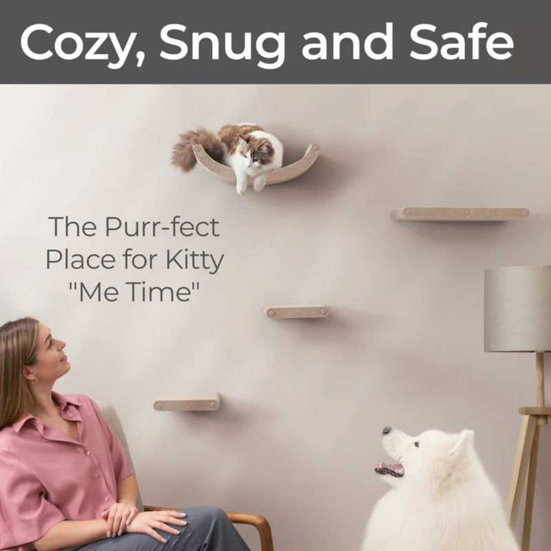Cat Climber Set of 4 Shelves, Oatmeal