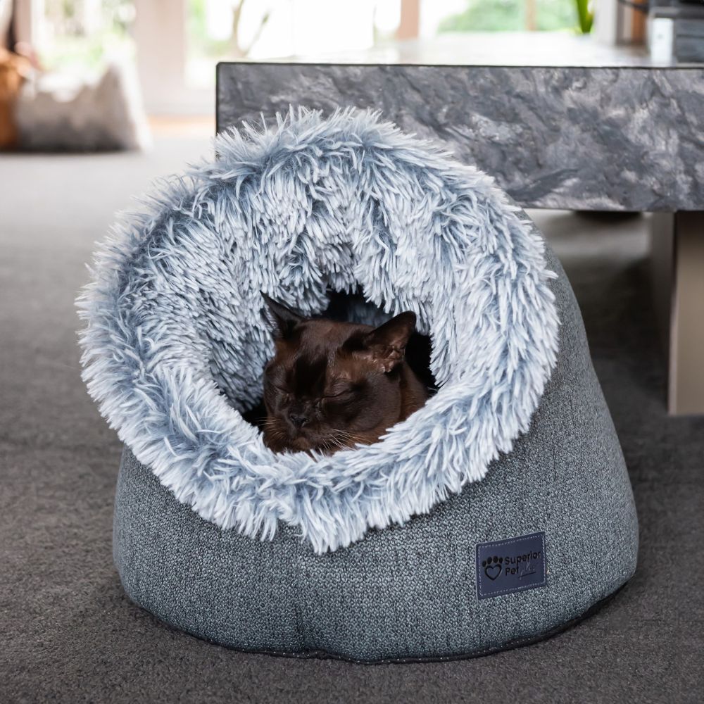 Calming Cat Dome, Dove Grey