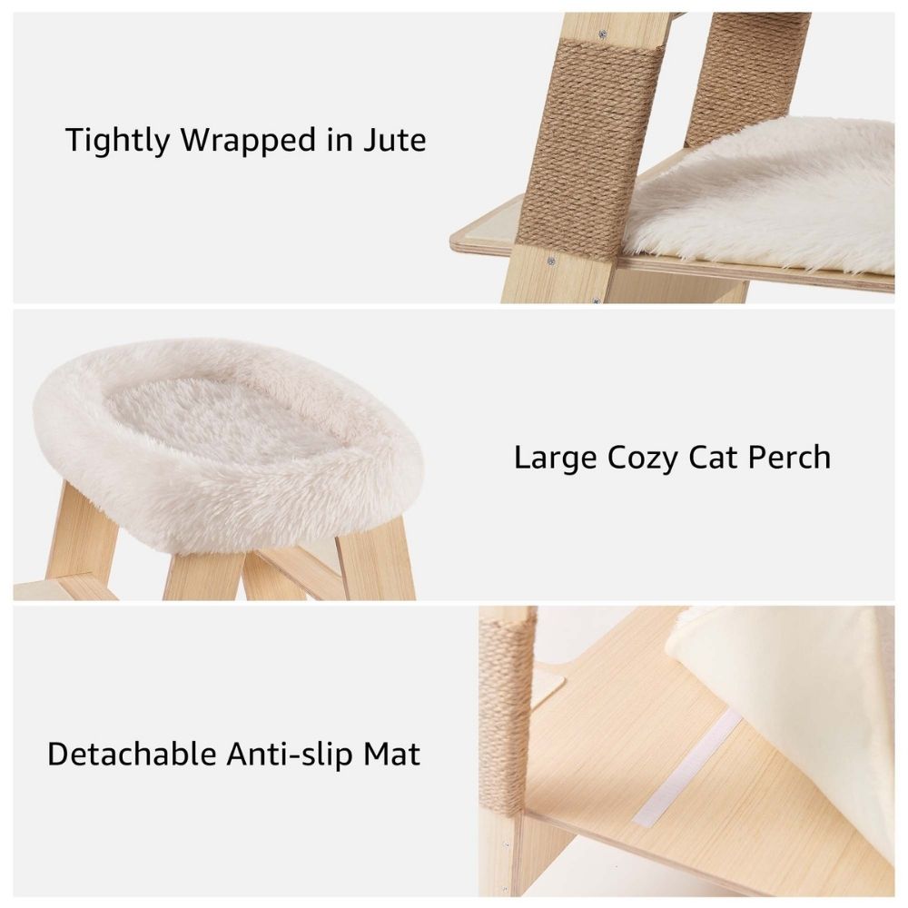 Pyramid Wooden Cat Tree