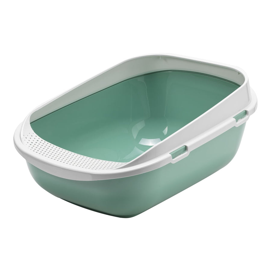Moderna Mega Step Cat Litter Tray, Soft Green