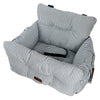 Premium Dog Car Seat, Blue Denim Stripe