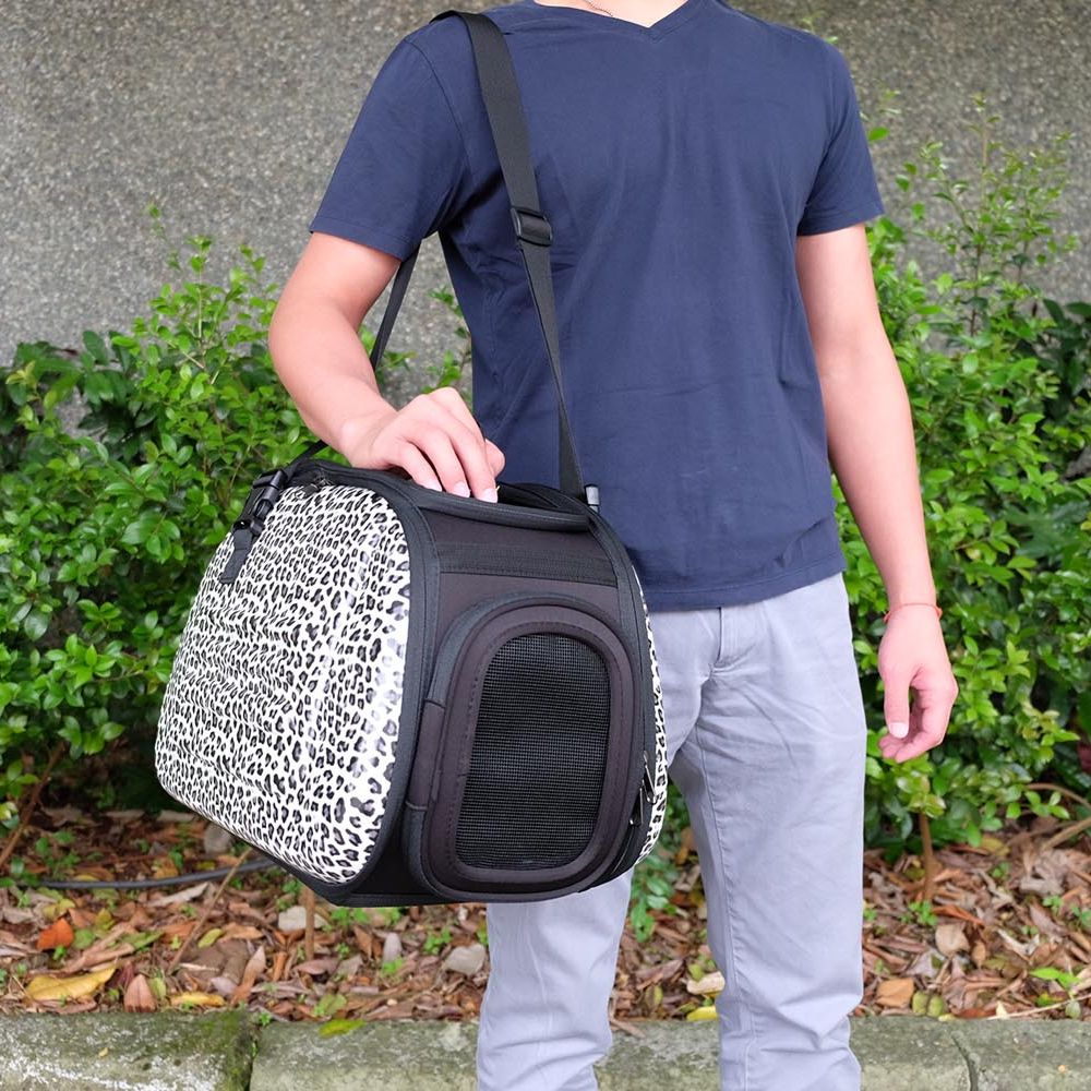 Ibiyaya Classic EVA Collapsible Pet Carrier Bag, Safari