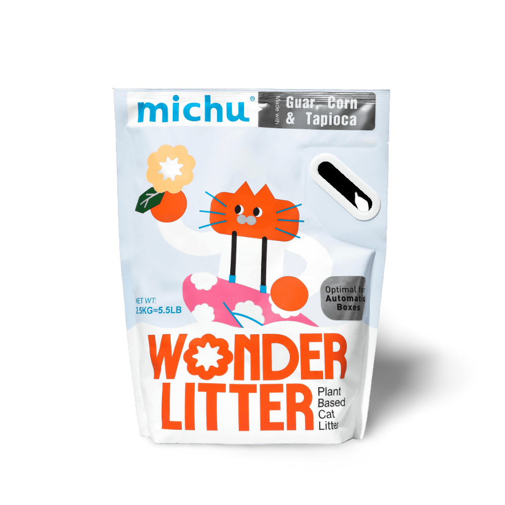 Michu Wonder Litter Plant-Based Auto Litter Box Friendly | Scented