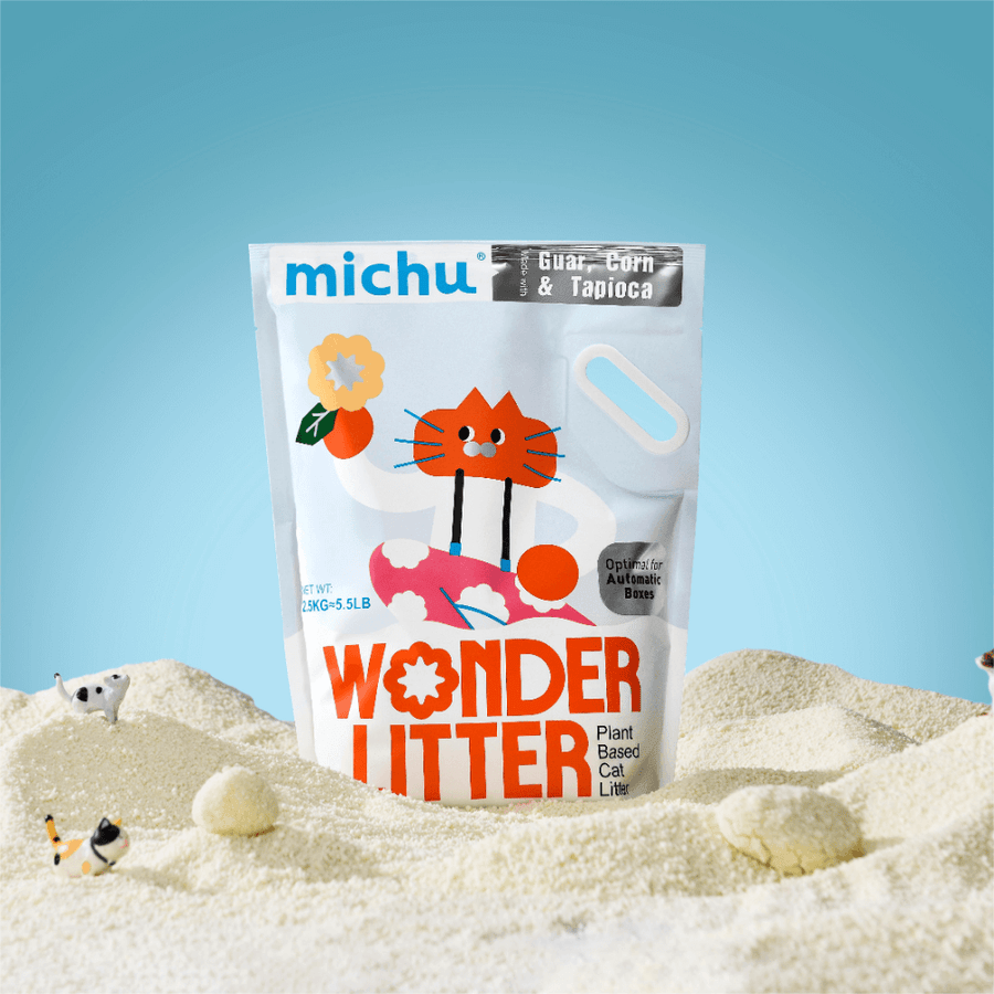 Michu Wonder Litter Plant-Based Auto Litter Box Friendly | Scented