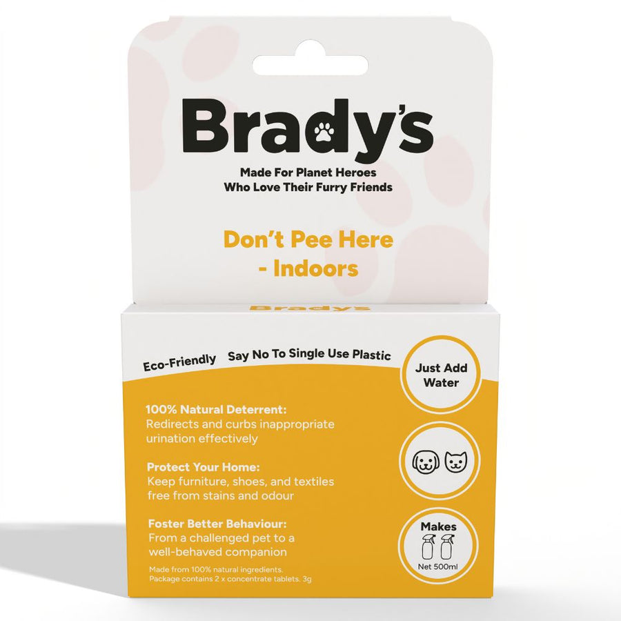 Brady's Don't Pee Here Spray Tablet for Dogs