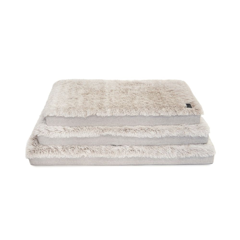 Orthopedic Calming Dog Mat Water Resistant, Aspen Faux Fur