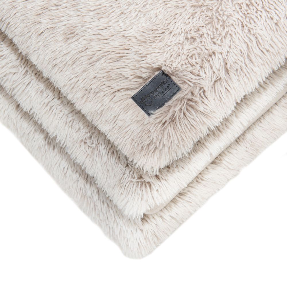 Orthopedic Calming Dog Mat Water Resistant, Aspen Faux Fur