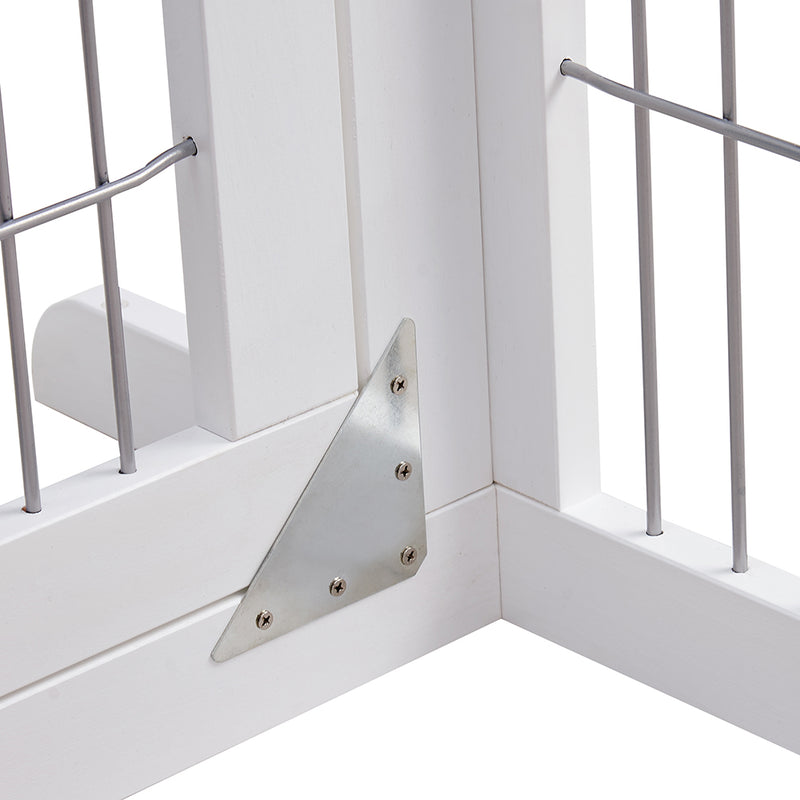 Freestanding Retractable Dog Barrier with Gate