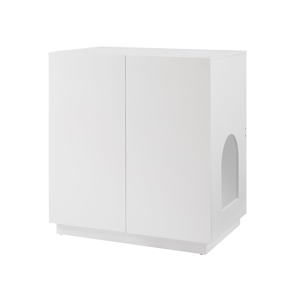 Loft Cat Litter Cabinet, White