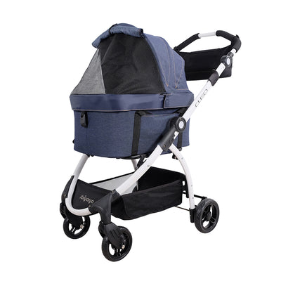 Ibiyaya CLEO Pet Stroller & Car Seat Travel System, Blue Jeans