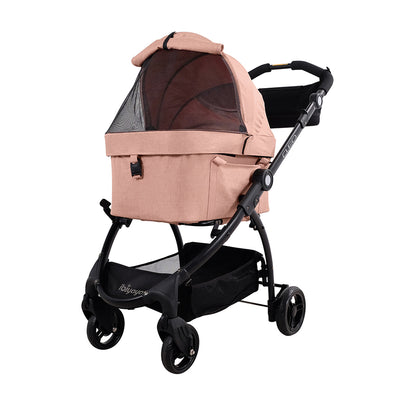 Ibiyaya CLEO Pet Stroller & Car Seat Travel System, Coral Pink