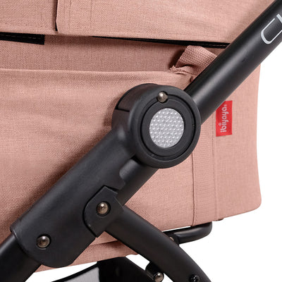 Ibiyaya CLEO Pet Stroller & Car Seat Travel System, Coral Pink