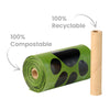 Oh Crap Compostable Dog Poop Bags - 4 Pack (60 Bags)