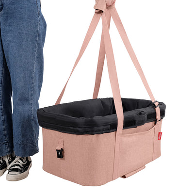 Ibiyaya CLEO Pet Stroller & Car Seat Travel System, Coral Pink