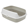 Moderna Maryloo Recycled Plastic Cat Litter Box, Warm Grey