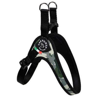Tre Ponti Adjustable Girth Easy Fit Pet Harness, Camouflage Grey