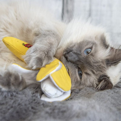 Yeowww Peeled Banana Cat Toy with Pure American Catnip