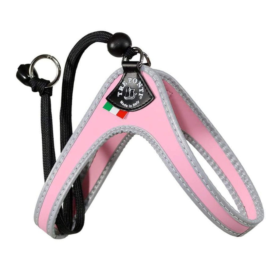 Tre Ponti Genesis Adjustable Step In Harness For Dogs And Cats, Pink