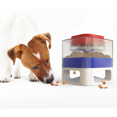Dog Treat Dispenser Toy With Button