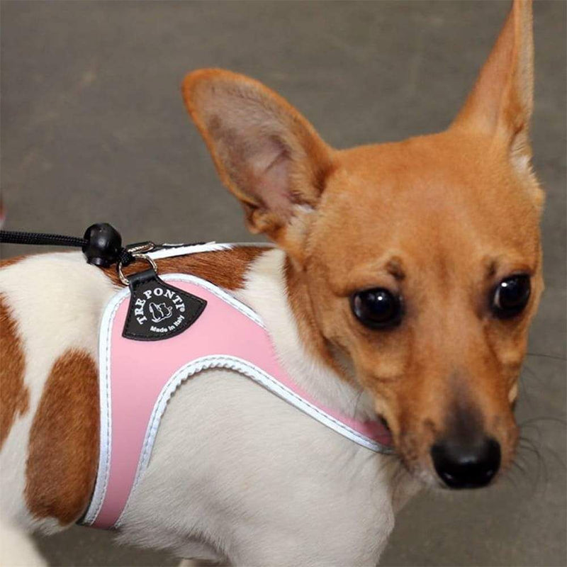Tre Ponti Genesis Adjustable Step In Harness For Dogs And Cats, Pink
