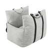 Dog Car Seat & Carrier Bag, Light Grey