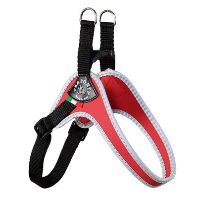 Tre Ponti Genesis Adjustable Girth Easy Fit Pet Harness, Red