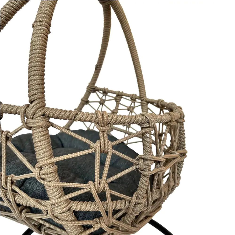 Esmee II Wicker Rope Hanging Pet Bed, Natural